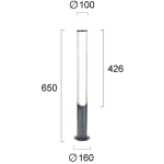 Lampa stojąca zewnętrzna PIOVOSO LNV0056334 Lunaveri