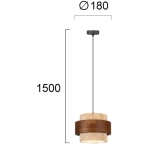 Lampa wisząca QUANDO LNV0057334 Lunaveri