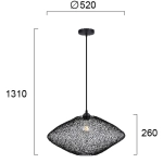 Lampa wisząca PIACERE LNV0061524 Lunaveri