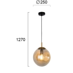 Lampa wisząca QUARZO LNV0063524 Lunaveri