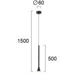 Lampa wisząca FICO LNV0063824 Lunaveri