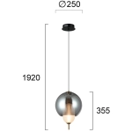 Lampa wisząca LIPARI LNV0066234 Lunaveri
