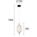 Lampa wisząca LIVENZA LNV0067924 Lunaveri