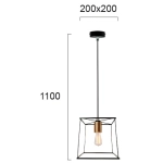 Lampa wisząca CUNEO LNV0068314 Lunaveri