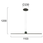 Lampa wisząca PANAREA LNV0068434 Lunaveri