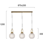 Lampa wisząca TRE LNV0069424 Lunaveri