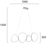 Lampa wisząca BELLUNA LNV0071034 Lunaveri