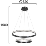 Lampa wisząca CORTINI LNV0073234 Lunaveri