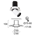 Lampa sufitowa ALFI LNV0074034 Lunaveri