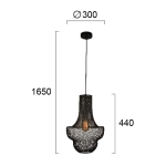 Lampa wisząca PREGO LNV0075624 Lunaveri