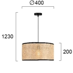 Lampa wisząca ESTRA LNV0077624 Lunaveri