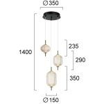 Lampa wisząca LIVENZA LNV0077924 Lunaveri
