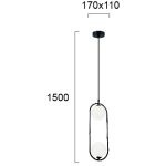Lampa wisząca LAZZA LNV0078024 Lunaveri