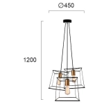 Lampa wisząca CUNEO LNV0078314 Lunaveri