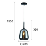 Lampa wisząca AMVERO LNV0082134 Lunaveri