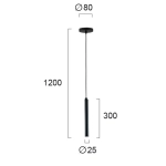 Lampa wisząca LANGHE LNV0082803 Lunaveri