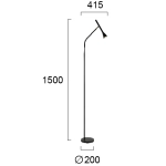 Lampa podłogowa FICO LNV0083824 Lunaveri
