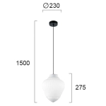 Lampa wisząca LETTERA LNV0087814 Lunaveri