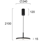 Lampa wisząca PEONIA LNV0090434 Lunaveri