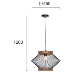 Lampa wisząca MILIA LNV0091124 Lunaveri