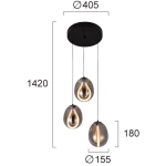 Lampa wisząca FATA LNV0091134 Lunaveri