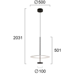 Lampa wisząca AOSTO LNV0091334 Lunaveri