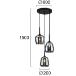 Lampa wisząca AMVERO LNV0092134 Lunaveri