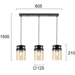 Lampa wisząca SPELLO LNV0094034 Lunaveri