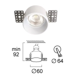 Oprawa wpuszczana PROFUMO LNV0095334 Lunaveri