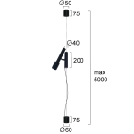 Lampa podłogowa ERBA LNV0096134 Lunaveri