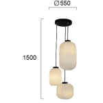 Lampa wisząca SENTE LNV0097524 Lunaveri