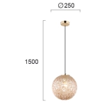 Lampa wisząca FASANO LNV1016024 Lunaveri