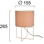 Lampa stołowa LUSO LNV1023134 Lunaveri