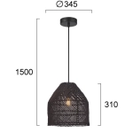 Lampa wisząca LAVERIO LNV1024034 Lunaveri