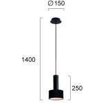 Lampa wisząca FORIEN LNV1038524 Lunaveri