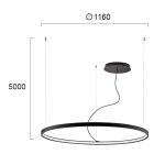 Lampa wisząca TRENTE LNV1044224 Lunaveri