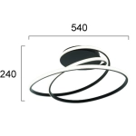 Plafon MISURA LNV1051034 Lunaveri