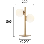 Lampa stołowa AREZZO LNV1066134 Lunaveri