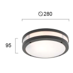 Plafon zewnętrzny FUTURO LNV1071804 Lunaveri
