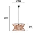 Lampa wisząca SCUOLA LNV1073024 Lunaveri
