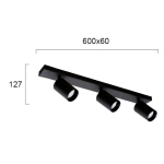 Lampa sufitowa PUROZZA LNV1089524 Lunaveri