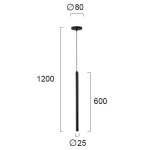 Lampa wisząca LANGHE LNV3082803 Lunaveri