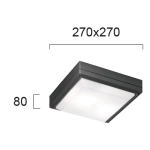 Plafon zewnętrzny SECOLO LNV4039404 Lunaveri