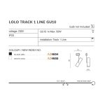 Lolo Track 1Line GU10 (black) AZ4654 AZZARDO