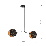 Lampa wisząca MOTIF 2 MARBLE 1327/2 EMIBIG Lighting