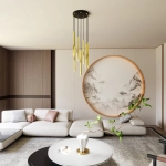 Lampa wisząca SELTER 7 PREMIUM GOLD 1332/7PREM EMIBIG Lighting