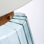 Lampa stołowa Luga – 1 źródło światła – Bezbarwne szkło LUGA-TL-NATURAL Elstead Lighting