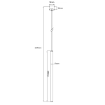 kinkiecik.pl Lungo 1 złota lampa wisząca LP-894/1P GD Light Prestige