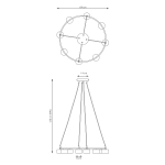 Lampa wisząca STARLIT 8 WHITE 1373/8 EMIBIG Lighting