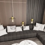 Lampa wisząca VANDER 3 BL GOLD 1364/3 EMIBIG Lighting